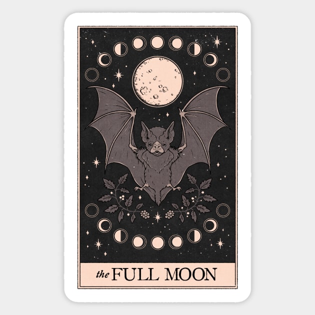 The Full Moon Sticker by thiagocorrea